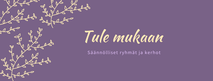 tule mukaan säännöllinen toiminta ryhmät ja kerhot bannerikuva